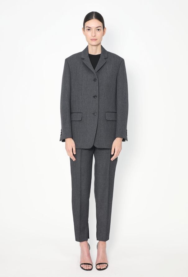 Prada F/W 2023 Tailored Knit Collar Suit - 8