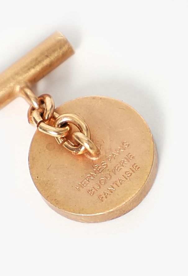 Hermès Metallic Shell Cufflinks - 4