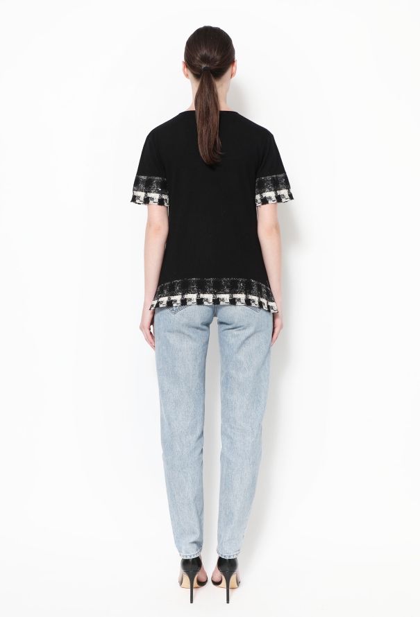 Chanel Cashmere Tweed Trim Top - 3