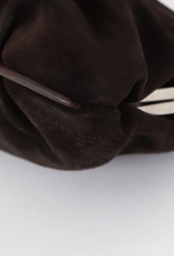 Cesare Puccini Suede Clutch - 8