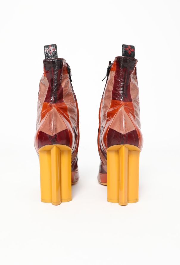 Louis Vuitton S/S 2015 'Swinging' Patchwork Boots - 6