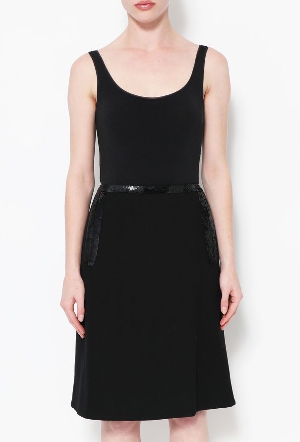 Chanel Embellished Sequin Trim Skirt - 1