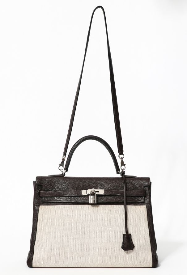Hermès Clémence & Toile H Kelly Retourné 35 - 3