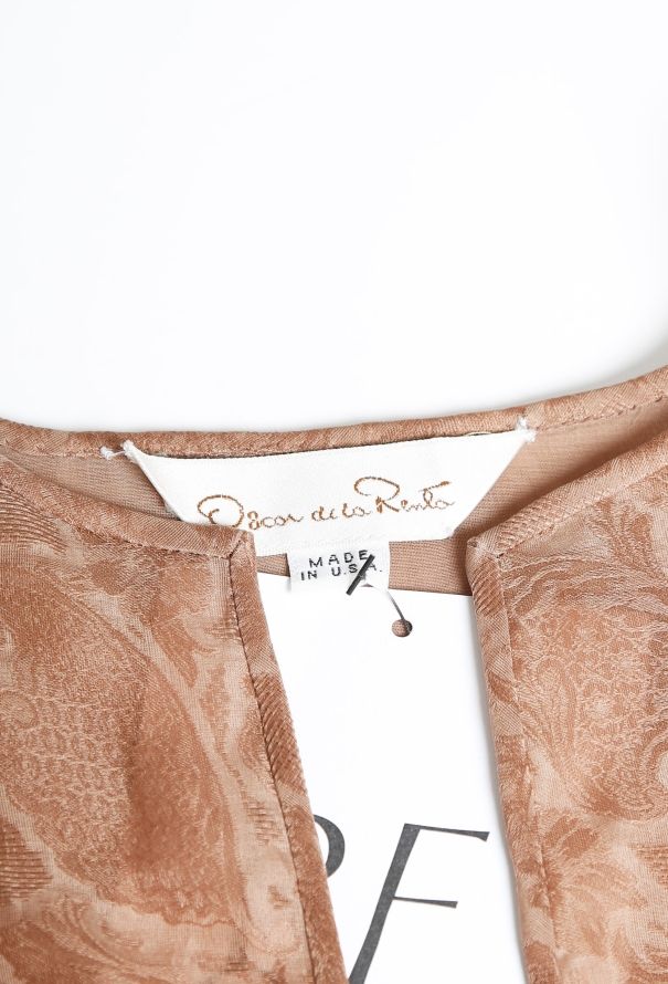 Oscar De La Renta Paisley Print Silk Ensemble - 6