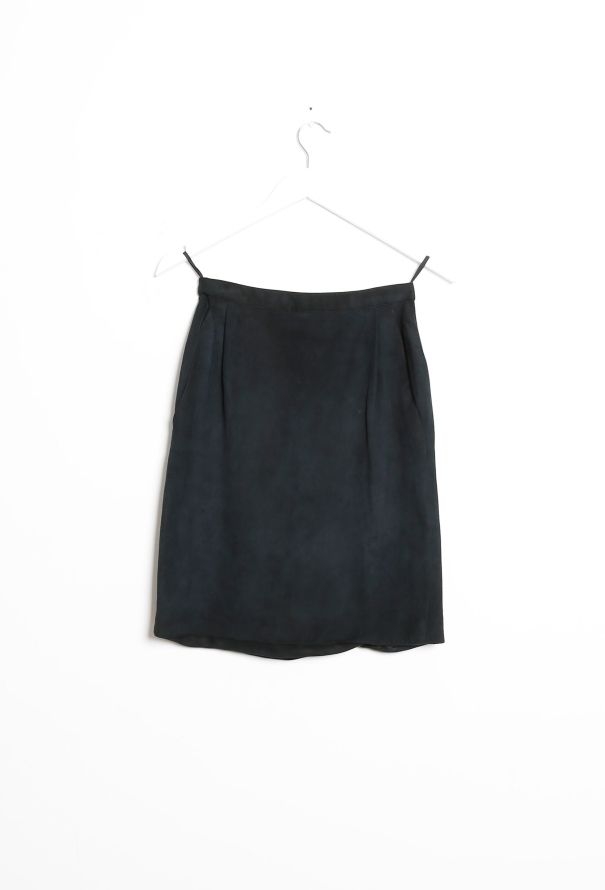 Chanel Vintage Mini Suede Skirt - 5