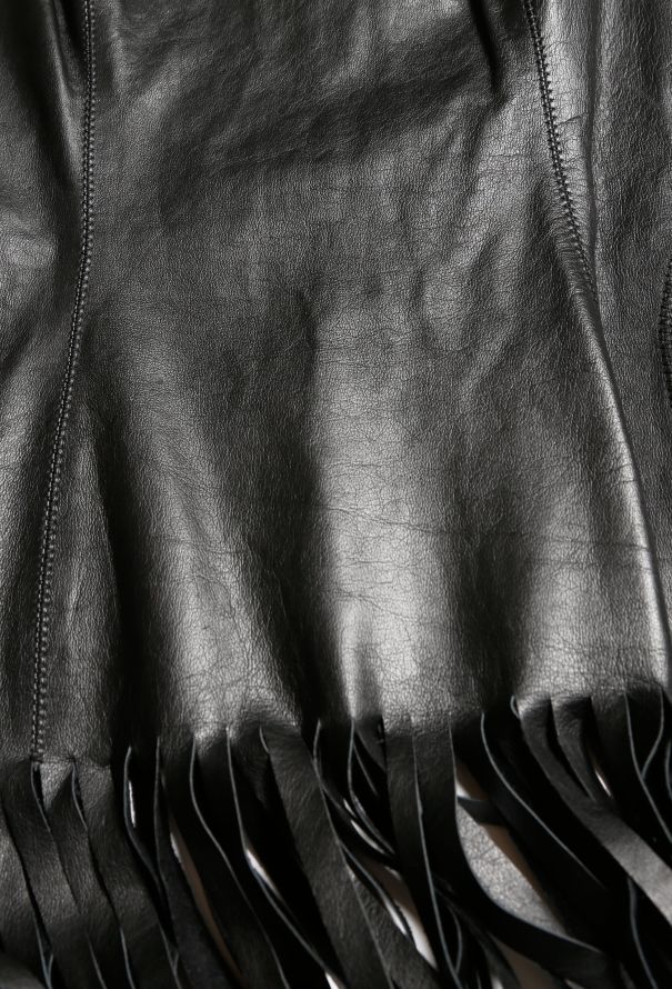 Jean Paul Gaultier 1985 Fringe Leather Tunic - 6