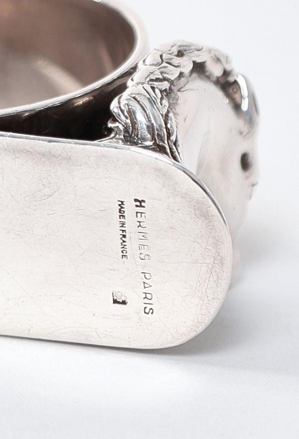 Hermès 1960s Ravinet d'Enfert Silver Napkin Ring - 4