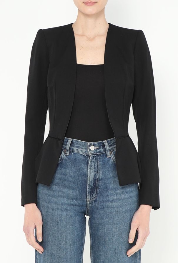 Saint Laurent Peplum Smoking Blazer - 1