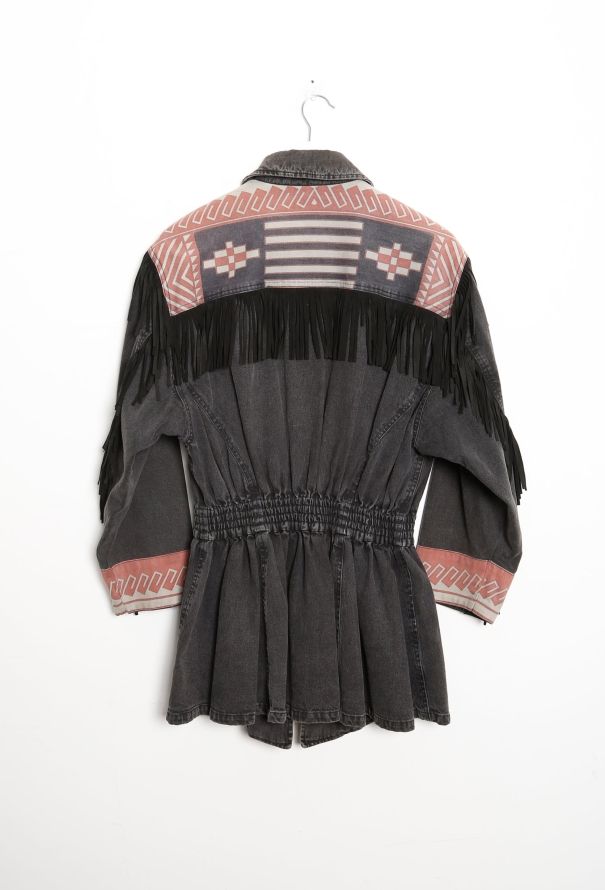 Kenzo '80s Fringed Western Denim Jacket - 9