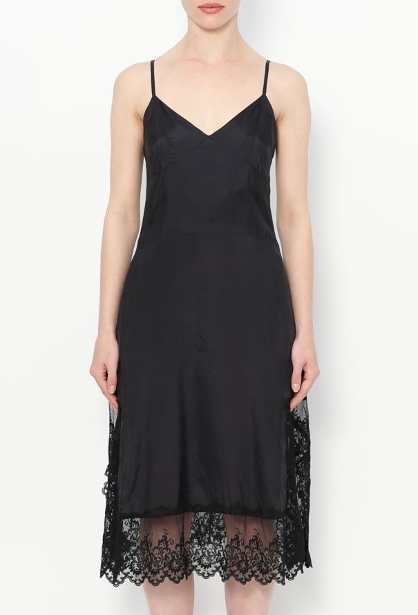 Comme des Garçons F/W 2001 Charmeuse Lace Slip Dress - 1