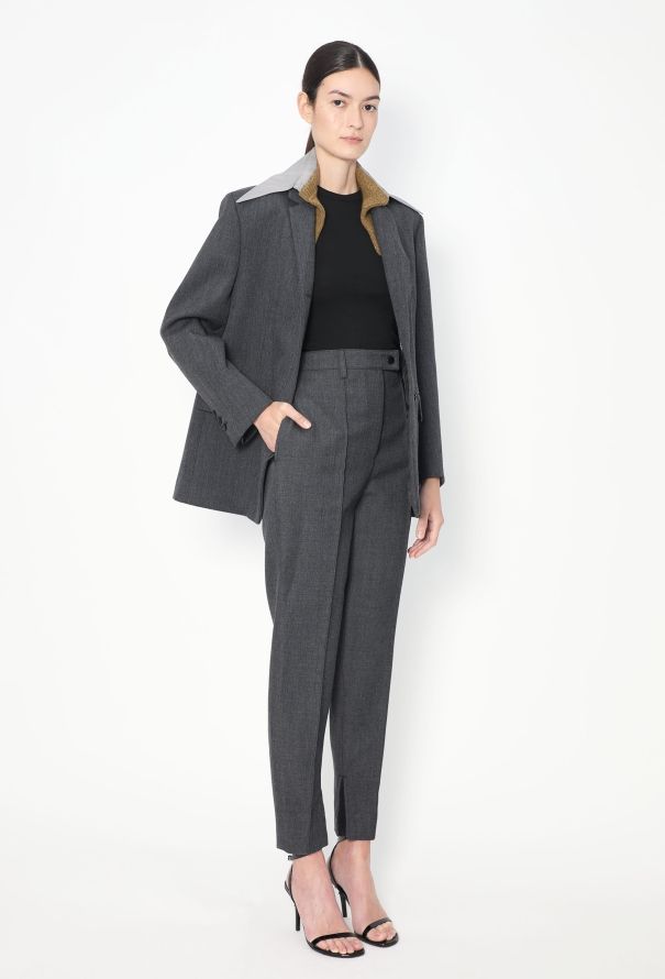 Prada F/W 2023 Tailored Knit Collar Suit - 4