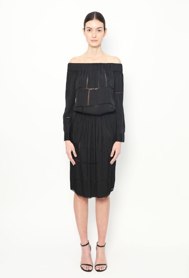 Stella McCartney Stella McCartney Off-Shoulder Silk Dress - 2