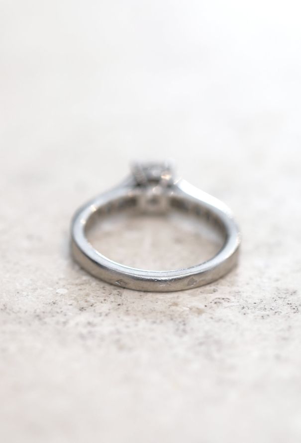 Cartier Platinum & Diamond Solitaire Ring - 6