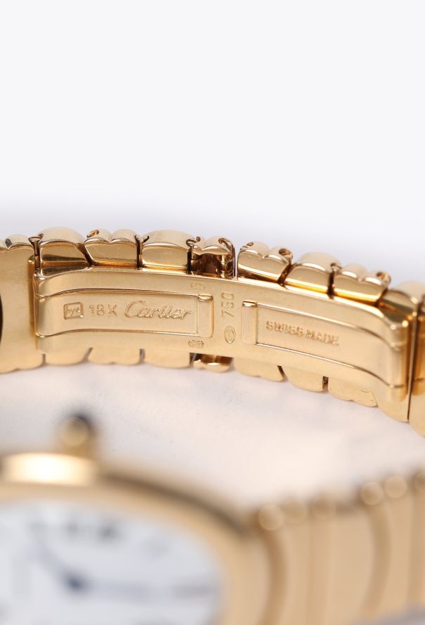 Cartier 18K Yellow Gold Baignoire Watch - 8