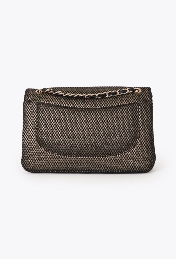 Chanel Perforated Jersey Jumbo Double Flap Bag - 4