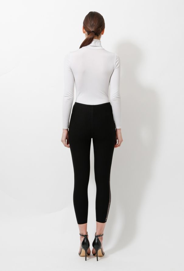 Alaïa 2004 Crochet Trim Leggings - 6