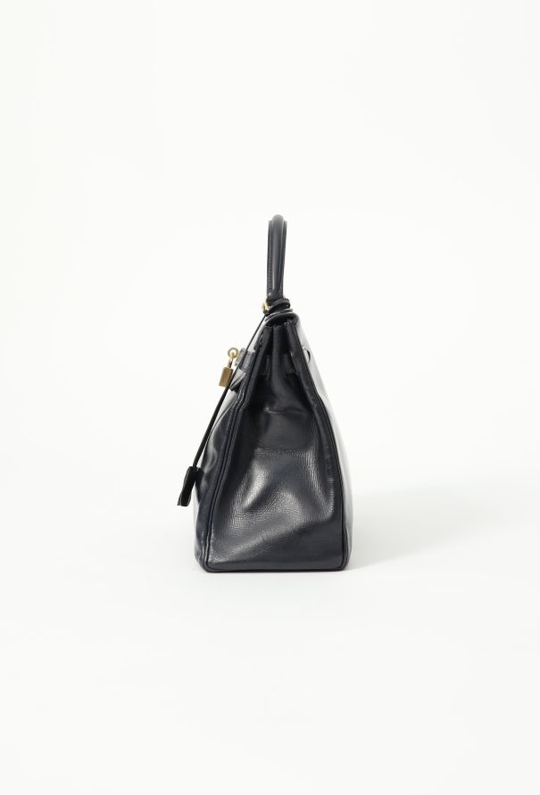 Hermès '60s Navy Box Kelly 32 Retourné - 6