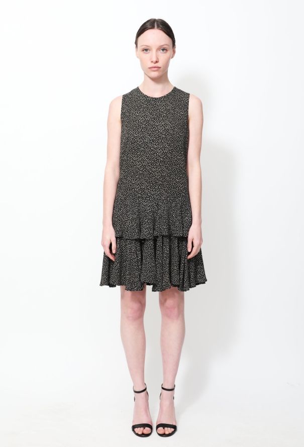 Saint Laurent 2014 Heart Motif Ruffled Dress - 1