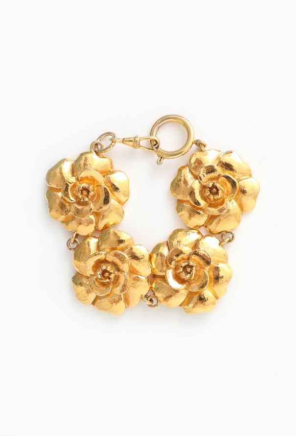 Chanel Early '80s Camélia Flower Bracelet - 1