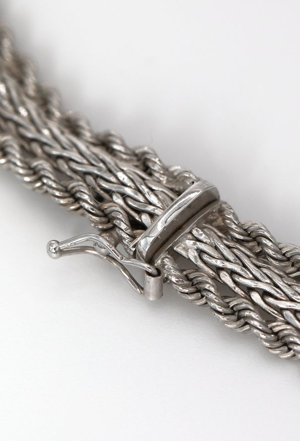 Vintage Fine Jewelry 18k White Gold Choker Necklace - 4