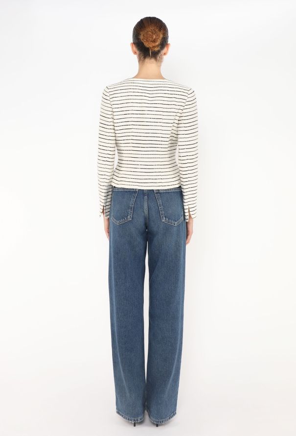 Chanel Camélia Marinière Tweed Jacket - 5