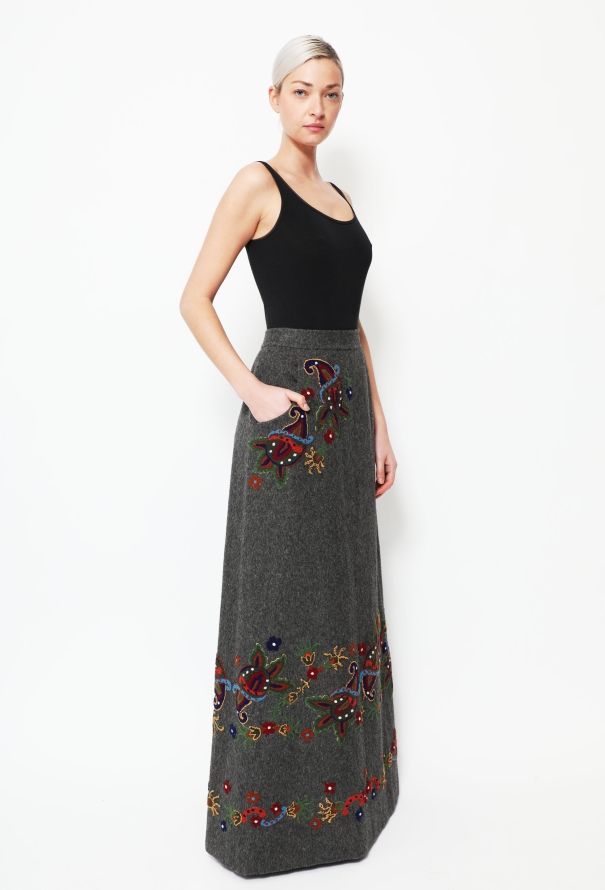 Bohemian Hand Embroidered Skirt - 3