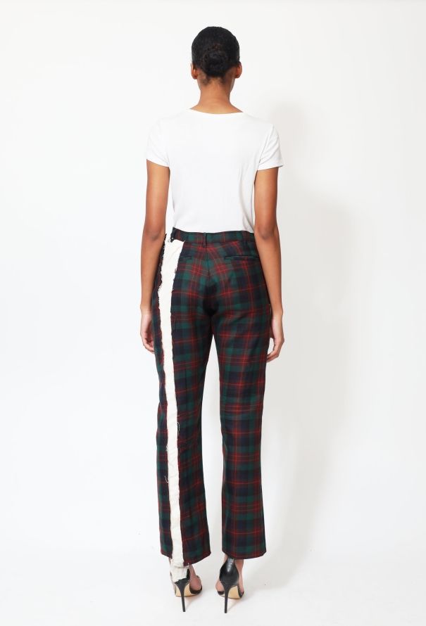 Comme des Garçons 2007 Deconstructed Plaid Wool Trousers - 3