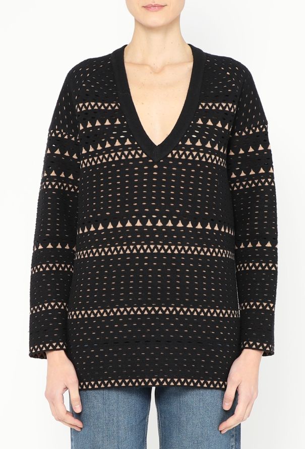 Alaïa Oversized Laser-Cut Sweater - 1