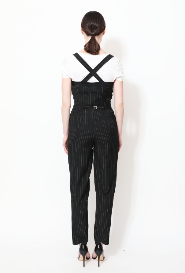 Jean Paul Gaultier Early 2000s Pinstripe Crêpe Jumpsuit - 4