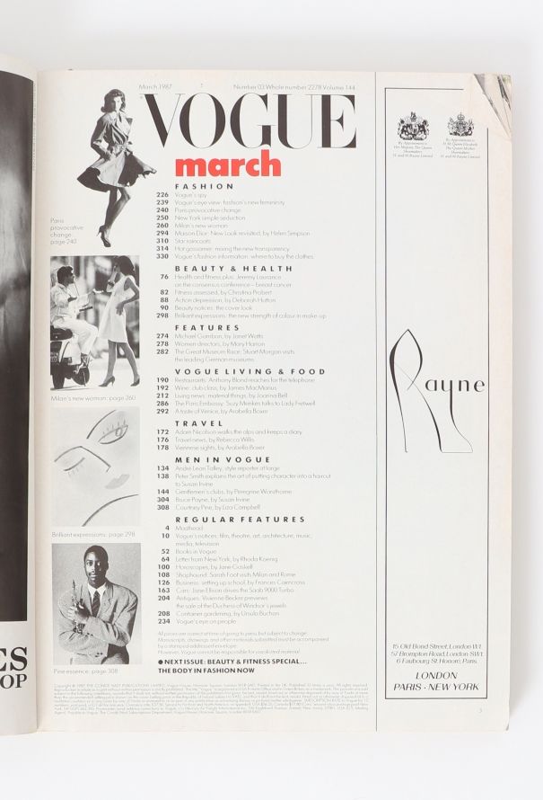 VOGUE UK March 1987 Paulina Porizkova Avedon Issue - 3