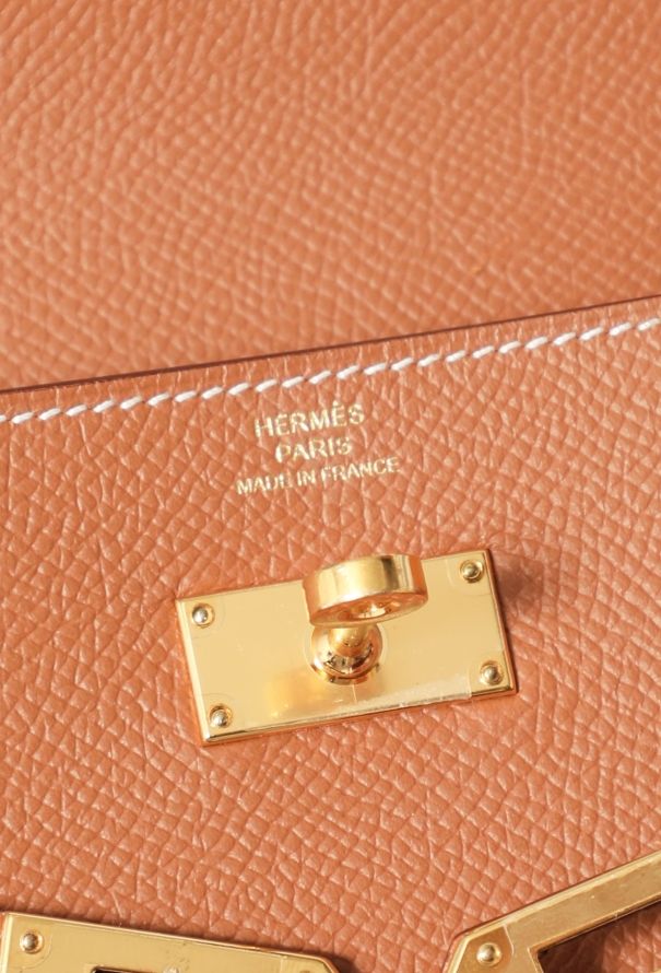 Hermès Gold Evercolor Kelly To-Go Wallet - 11
