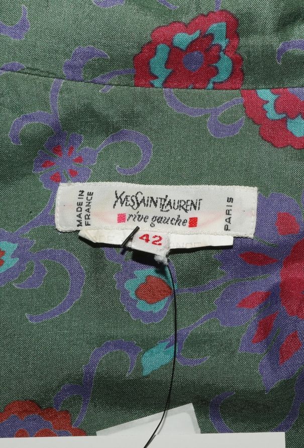 Saint Laurent F/W 1996 Silk Tunic Ensemble - 8