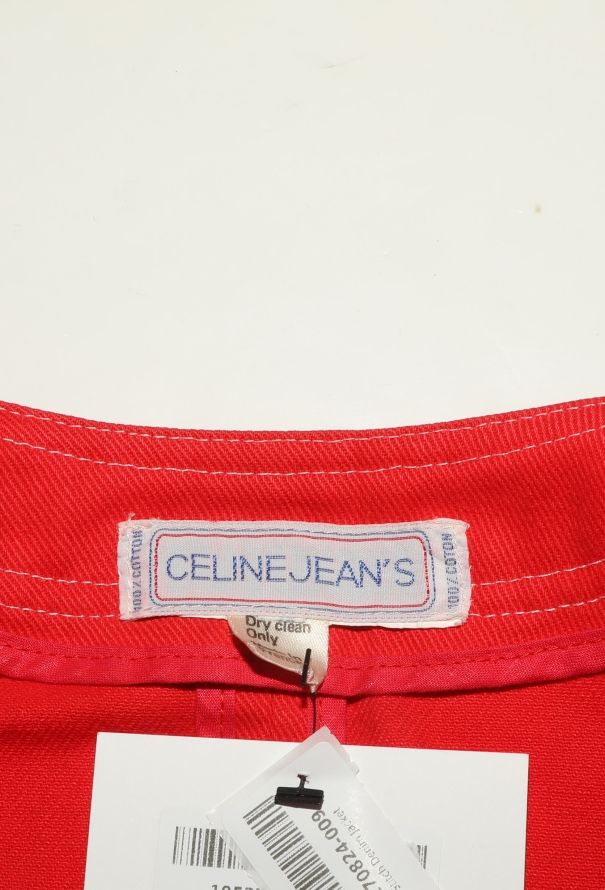 Céline Vintage Denim Triomphe Jacket - 5