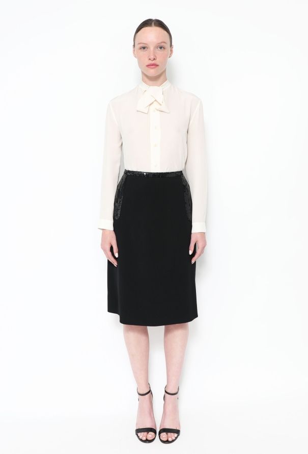 Chanel Sequin Trim Skirt Ensemble - 2