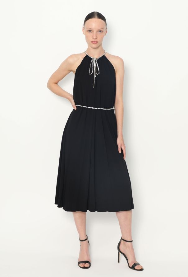 Azzaro Embellished Halter Dress - 3