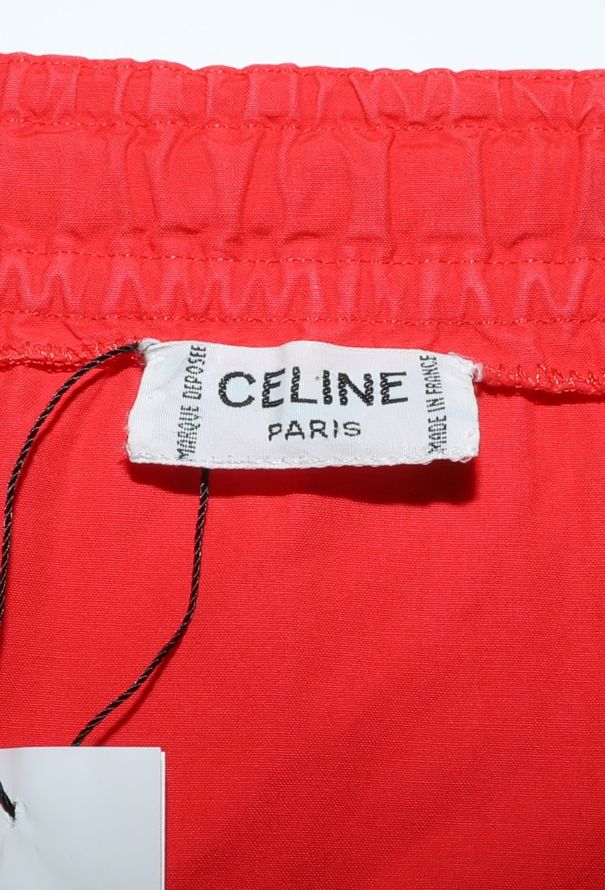 Céline Vintage Belted Poplin Skirt - 5