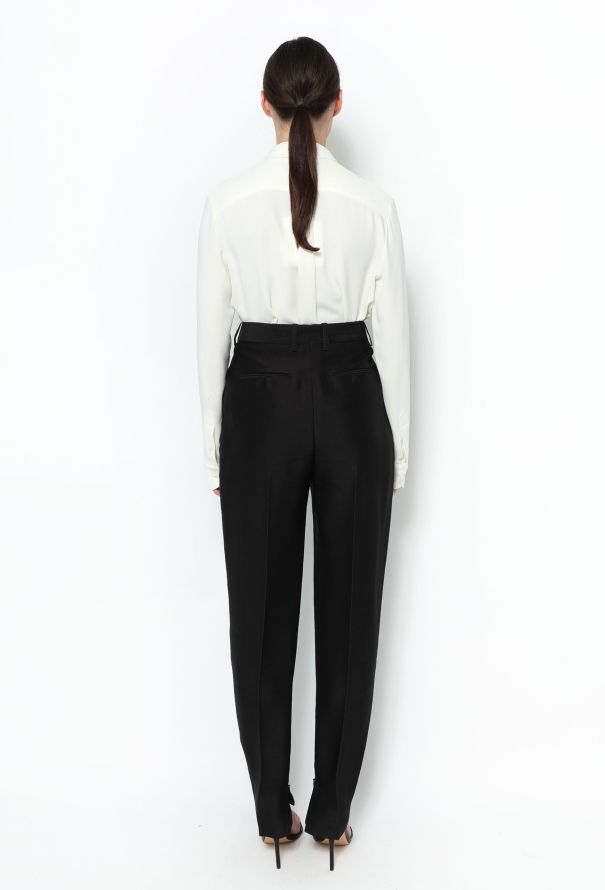 Céline Classic Tapered Crêpe Trousers - 4