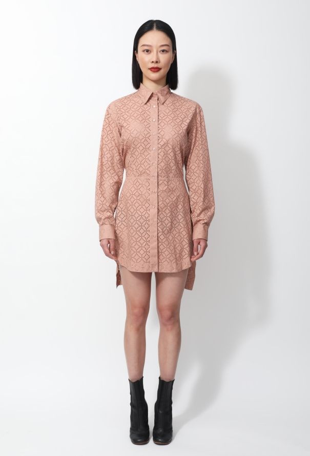 Alaïa S/S 2012 Eyelet Shirt Dress - 1