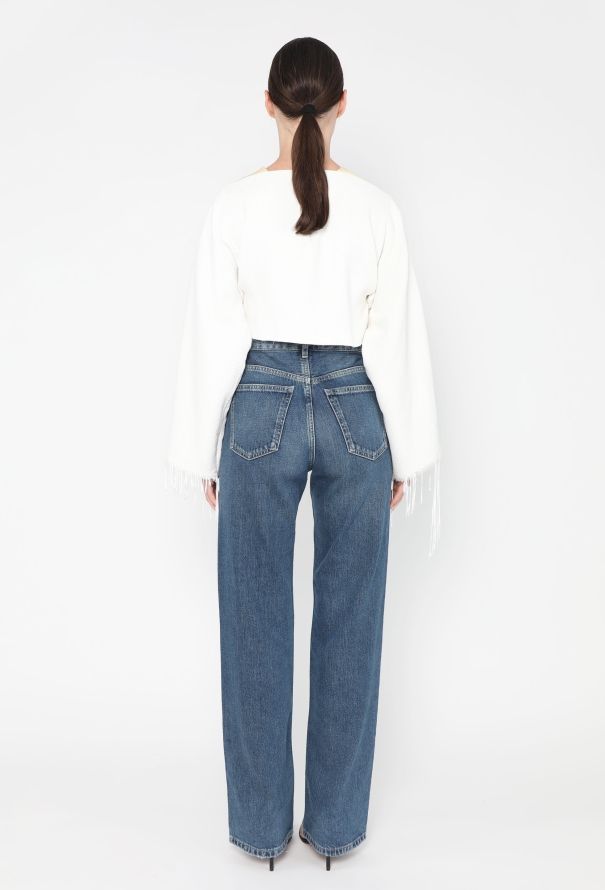 Céline S/S 2013 Frayed Bouclé Top - 5