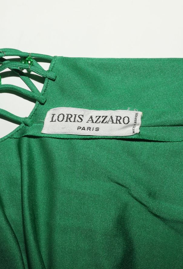 Azzaro RARE Couture 1971 Beaded Silk Gown - 6