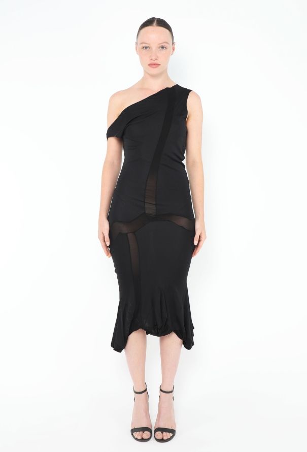 Dior 2006 Cowl-Neck Bodycon Dress - 3