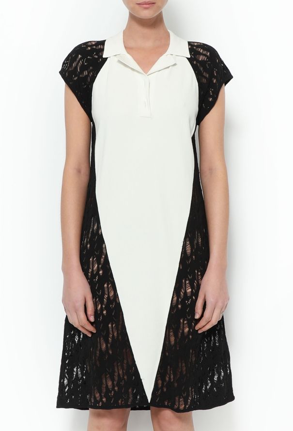 Chanel 2012 Bicolor Distressed Polo Dress - 2