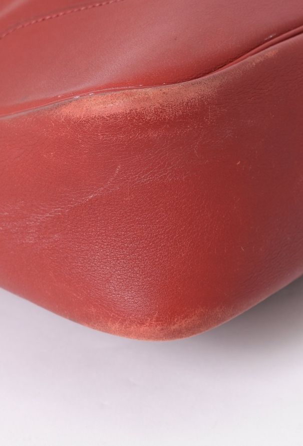 Hermès Red Swift Trim Bag - 10