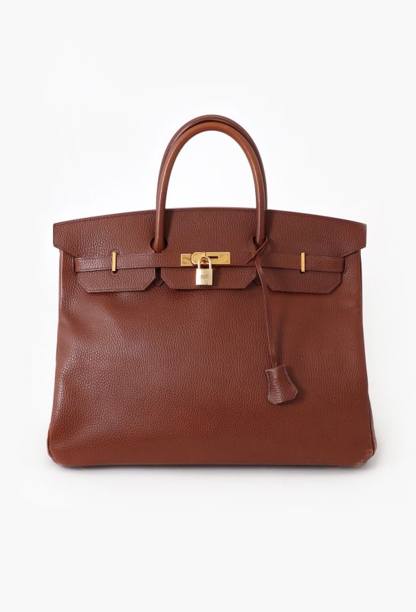 Hermès Brown Vaches Ardennes Birkin 40 - 1