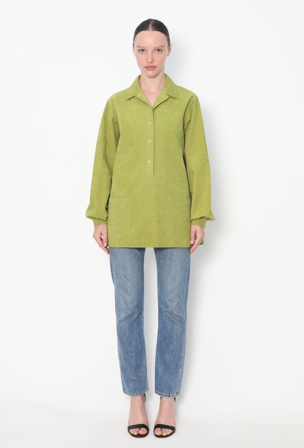 Halston Rare F/W 1973 Ultrasuede Tunic Top - 2