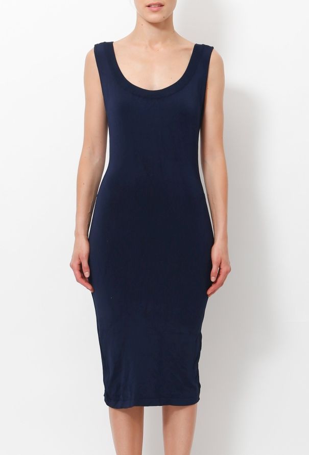 Alaïa Navy Stretch Dress - 3