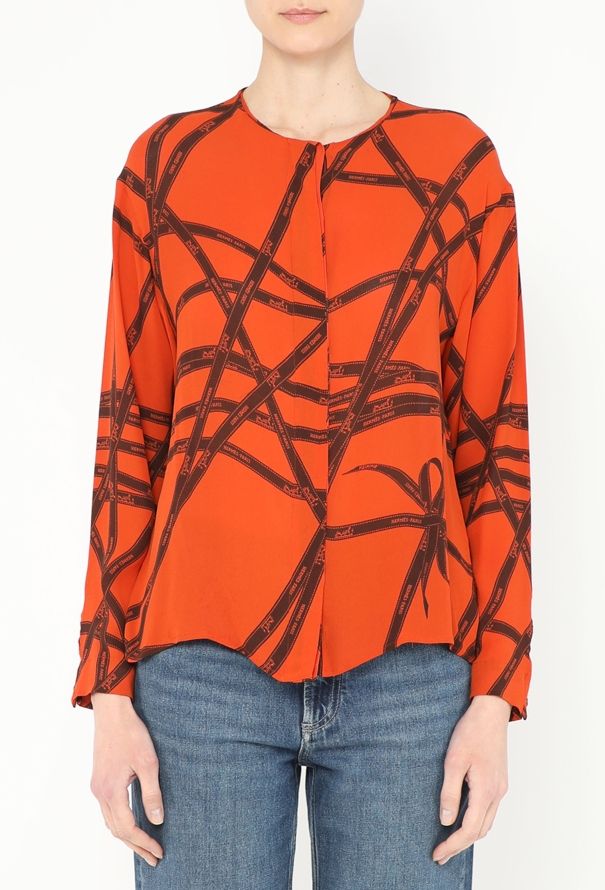 Hermès F/W 2004 Bolducs Silk Blouse - 3