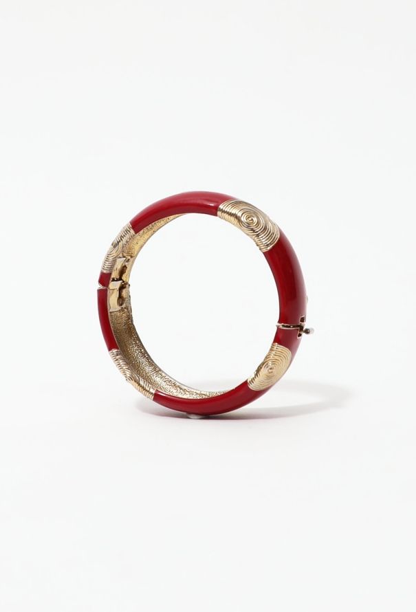Balenciaga Vintage Resin Bangle Bracelet - 4