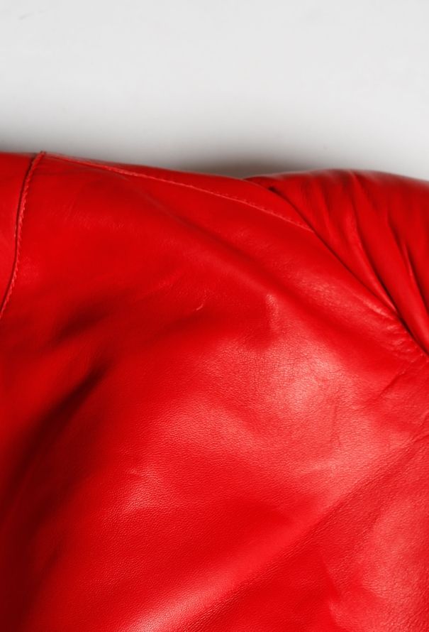 Loewe Belted Leather Puffer Coat - 9