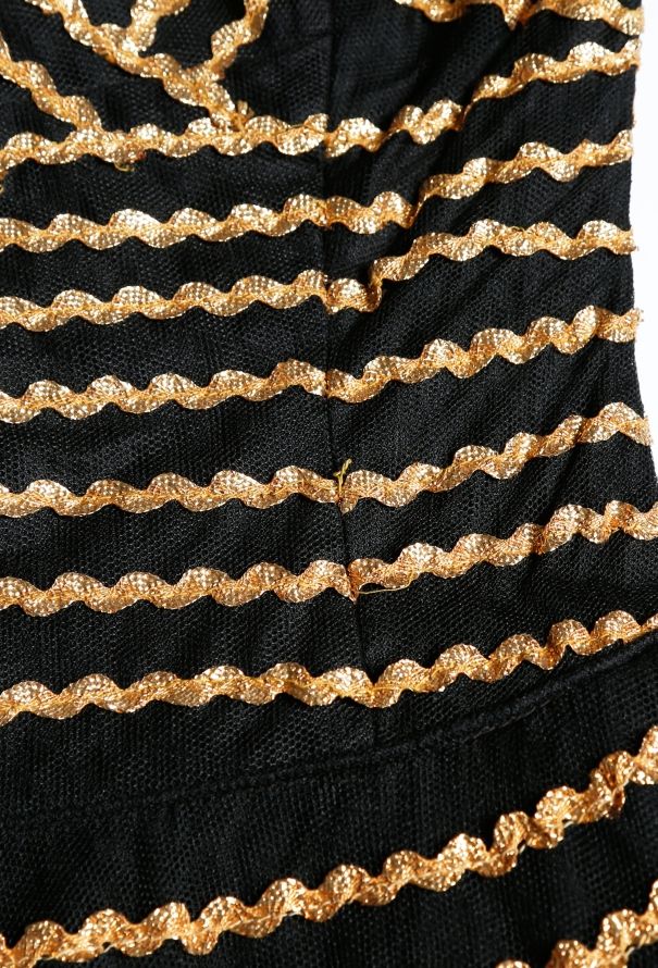 Metallic Tulle Sweetheart Gown - 7